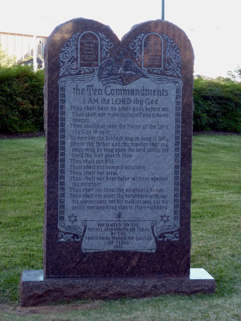 Ten Commandments Texas Capitol Grounds - Nov 14
