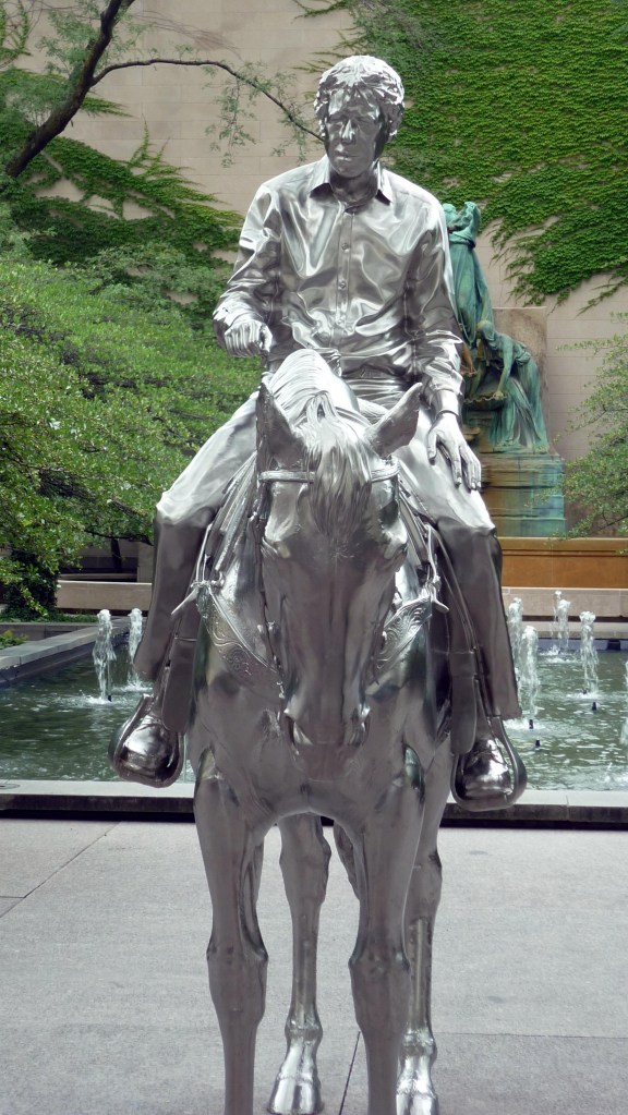 Silver Horse and Rider - Chicago, Illinois - July 2015
