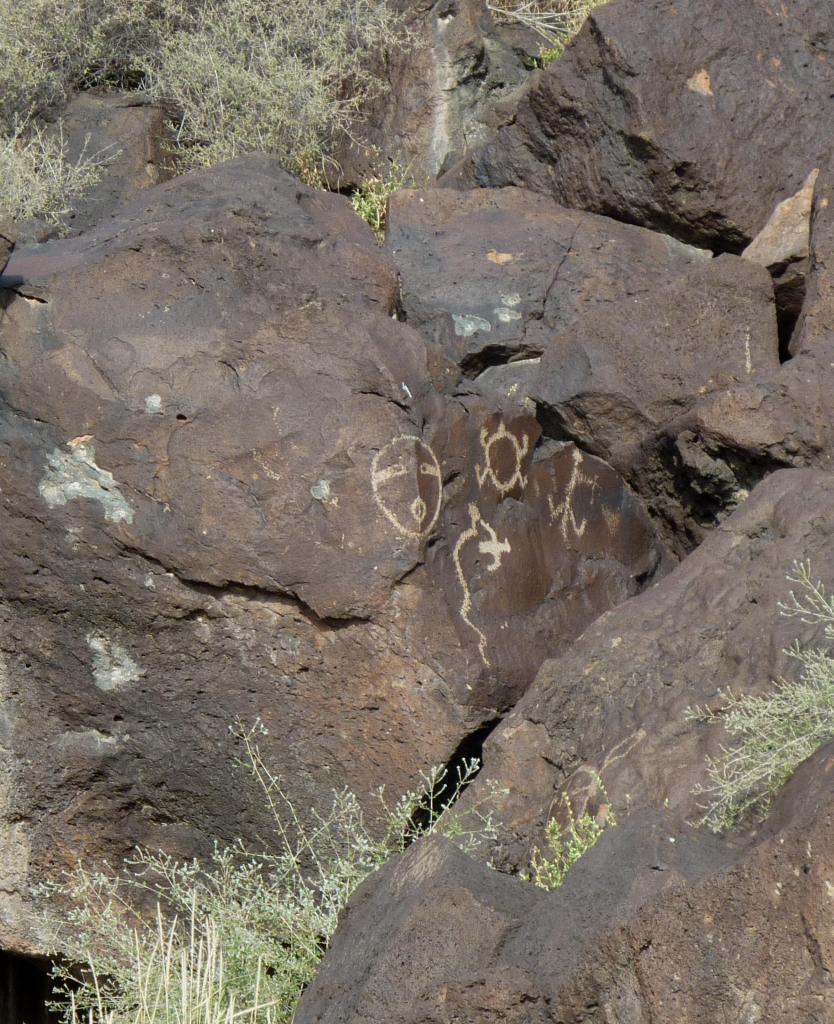 3-D Petroglyph - Petroglyph National Monument - Albuquerque NM - October 2015