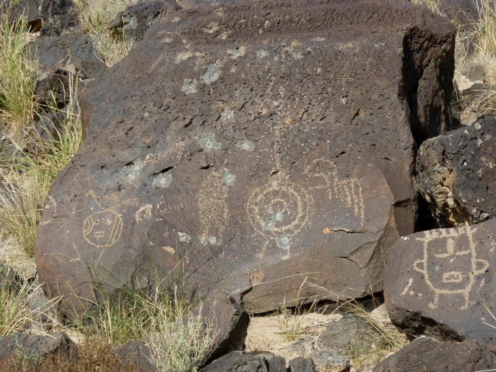 Fantastical Figures - Petroglyph National Monument - Albuquerque NM - October 2015