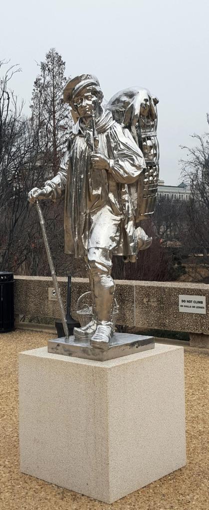 Mall Silver Sculpture